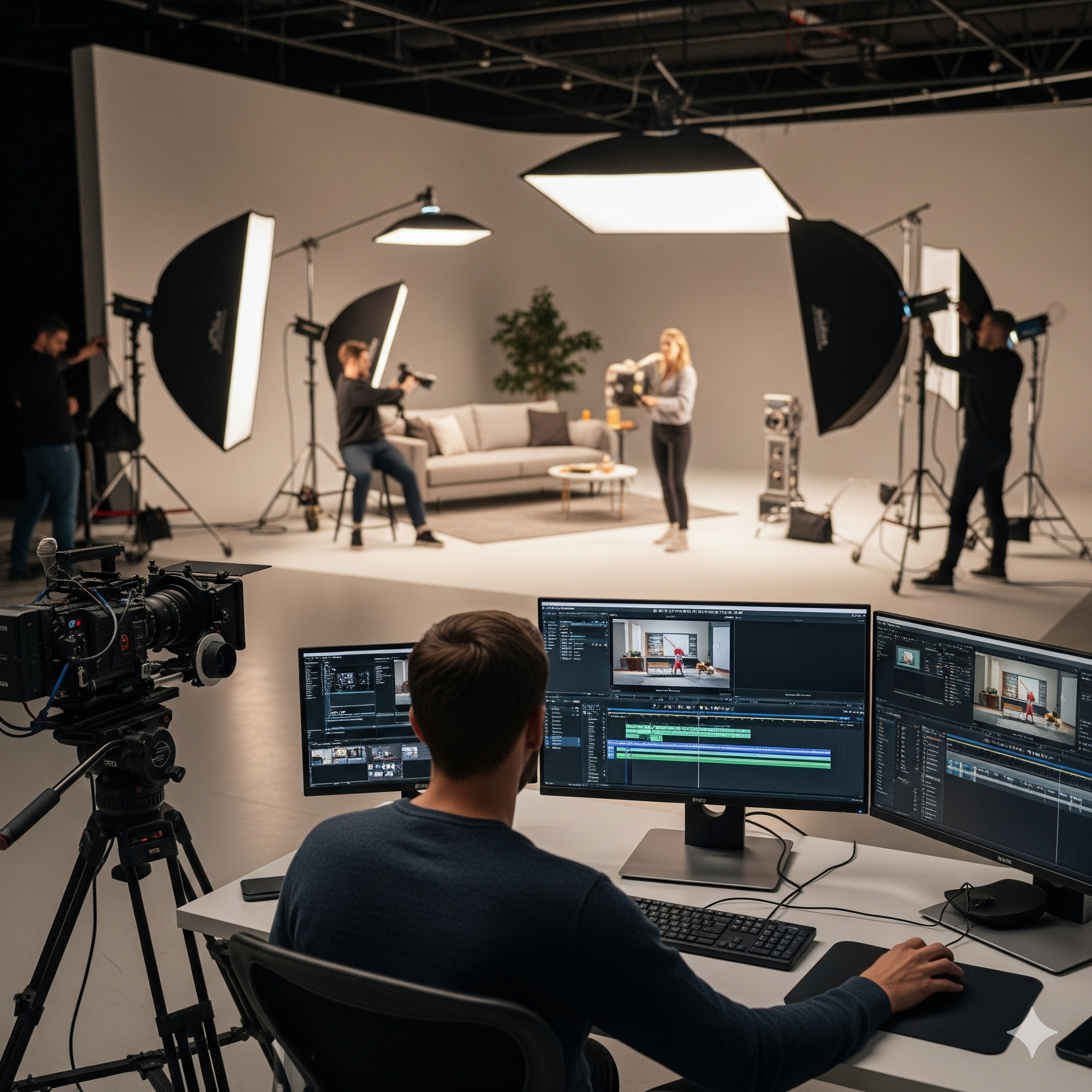 Grabación profesional para contenido de redes sociales, edicion de video y post-producción del material.